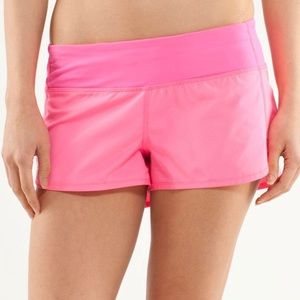 Lululemon Run Speed Short Pinkelicious Size 6